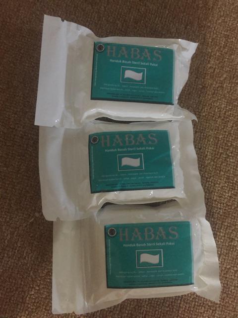 Handuk Basah Sekali Pakai Habas Fresh Steril Anti Bakteri