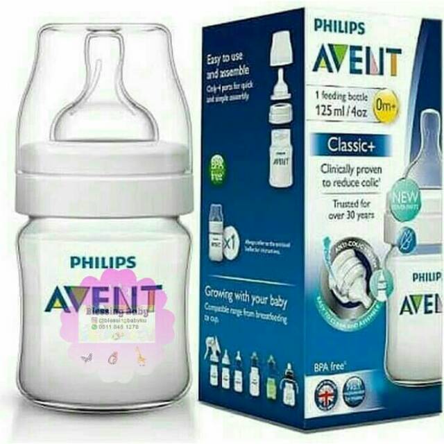 Botol avent classic plus 125 ml J-6002 anticolic event