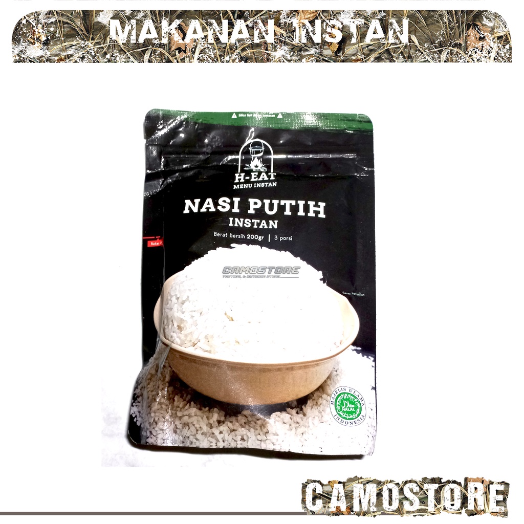 

Ransum Camping Makanan Instan Nasi Putih 3 porsi H eat