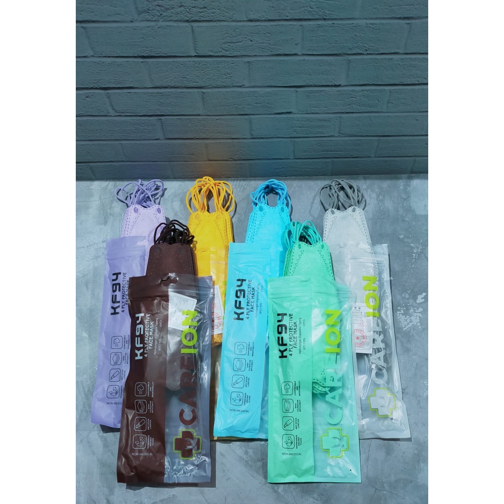 Masker Korea KF94 CareION / Masker Medis Evo KF 94 Care Ion KN94 /KF94 CareIon ANak / KF94 CAreion T