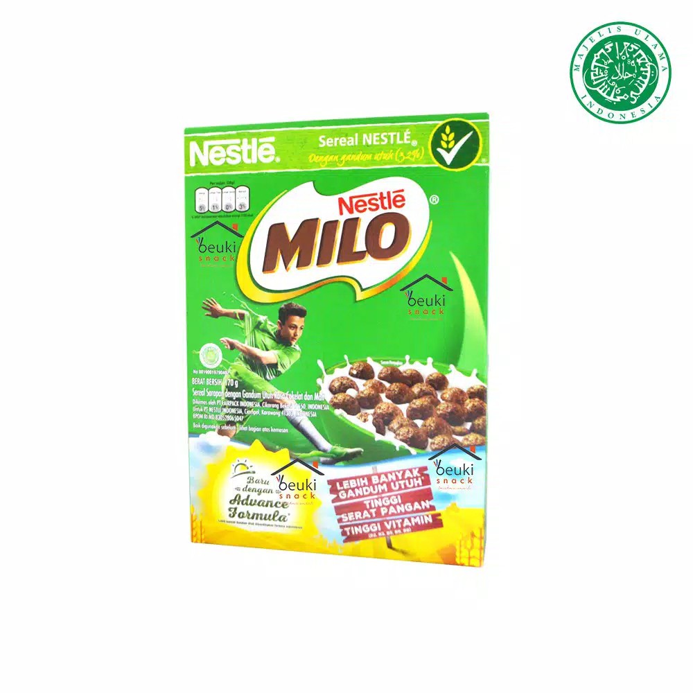 

BOX Milo Sereal Nestle Bentuk Bola Rasa Coklat Gandum - 170gr