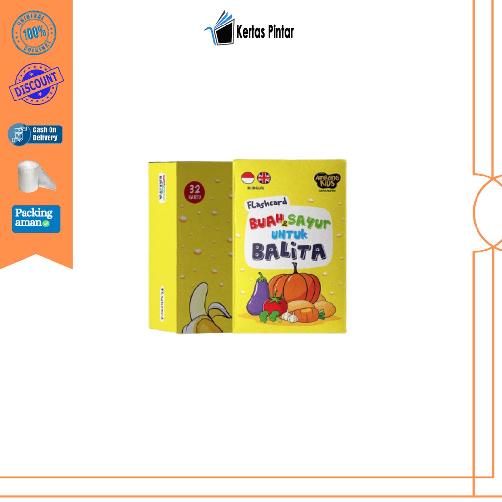FLASHCARD BUAH SAYUR UNTUK BALITA