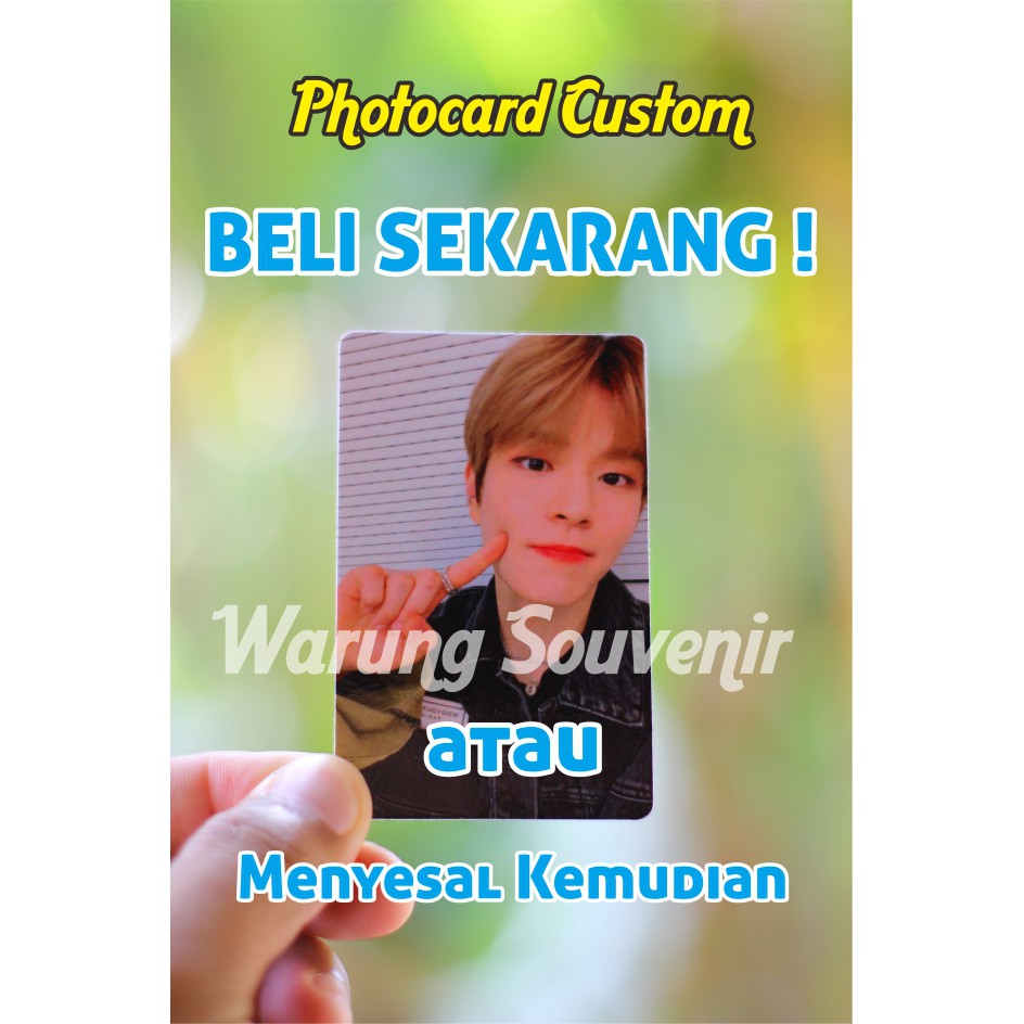 PHOTOCARD CUSTOM 2 Sisi + Laminasi Glossy/Doff