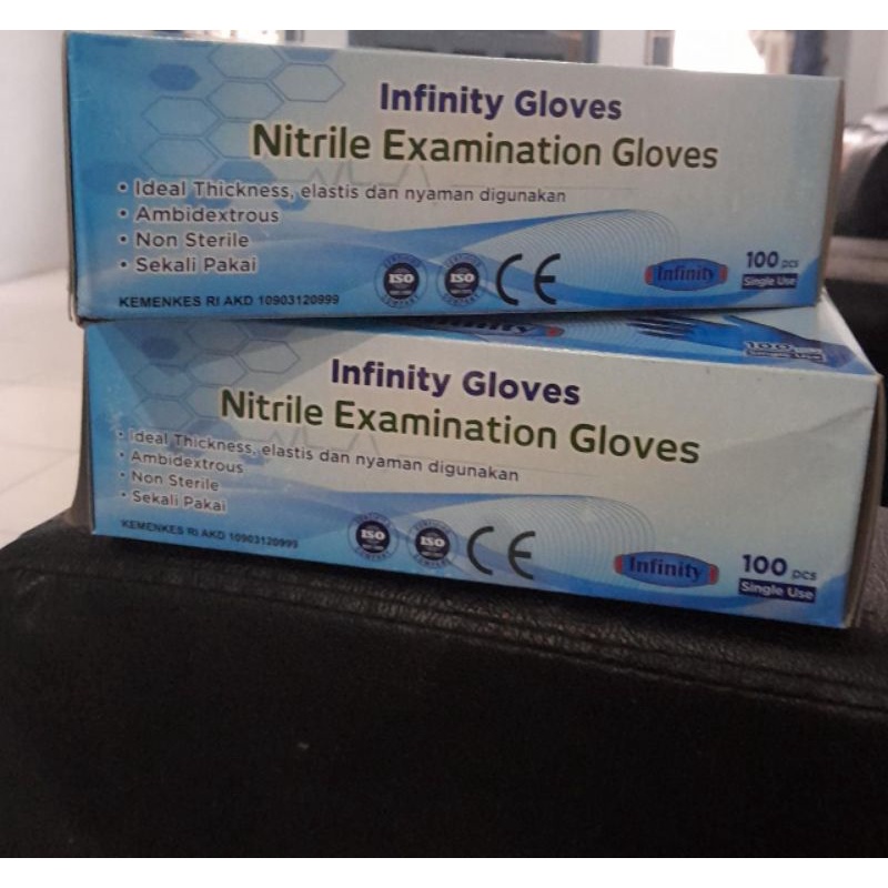 Sarung Tangan Karet Nitrile Non Steril/Handscoon Glove Nitrile Non Steril