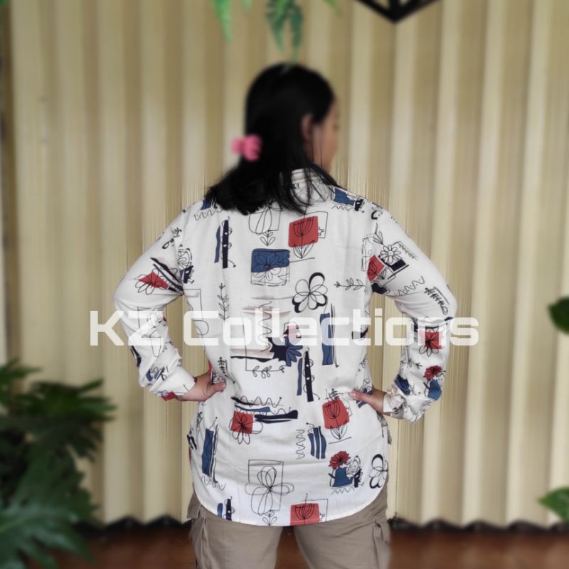 Pakaian Blouse Motif Sketsa ISL