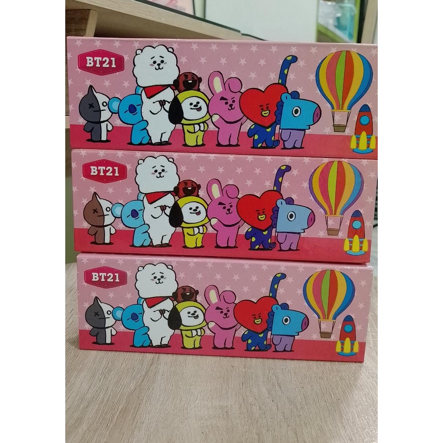 KOTAK PENSIL MAGNET BT21 TEMPAT PENSIL BT HARGA TERMURAH KUALITAS PREMIUM READY 6 VARIANT LUCU UNIK