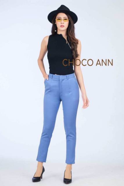 CELANA PANJANG CHOCO ANN ZIPPER DEPAN (CLCCD02)