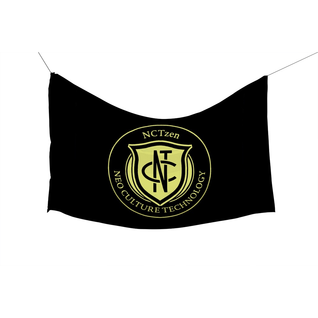 Tapestry Fabric Bendera Poster Kain Flag NCT Logo