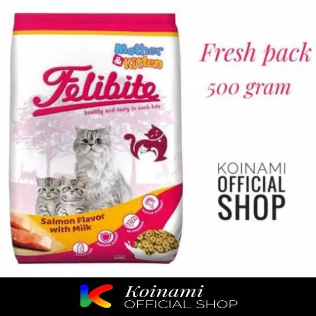 Felibite Kitten 500 Gram Fresh Pack Cat Food Makanan Kucing