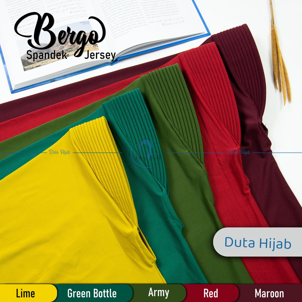 Bergo Hamidah | Bergo Jersey Menutup Dada | Hijab Instan Jersey