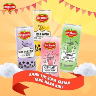 

Del Monte Boba Popping Coffee - Taro / Matcha / Cocomilk Aren