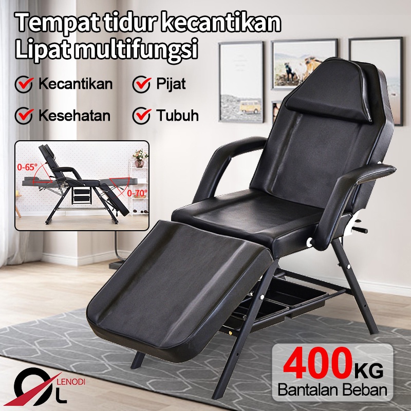 Tempat tidur pijat / Tempat tidur lipat / Tempat tidur kecantikan /Kursi besar yang nyaman dan lembut ---- LENODI