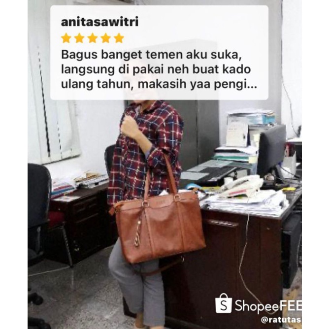 ZARA R733 Totebag Wanita Tas Wanita Ada Garansi Tas Import Tas Batam