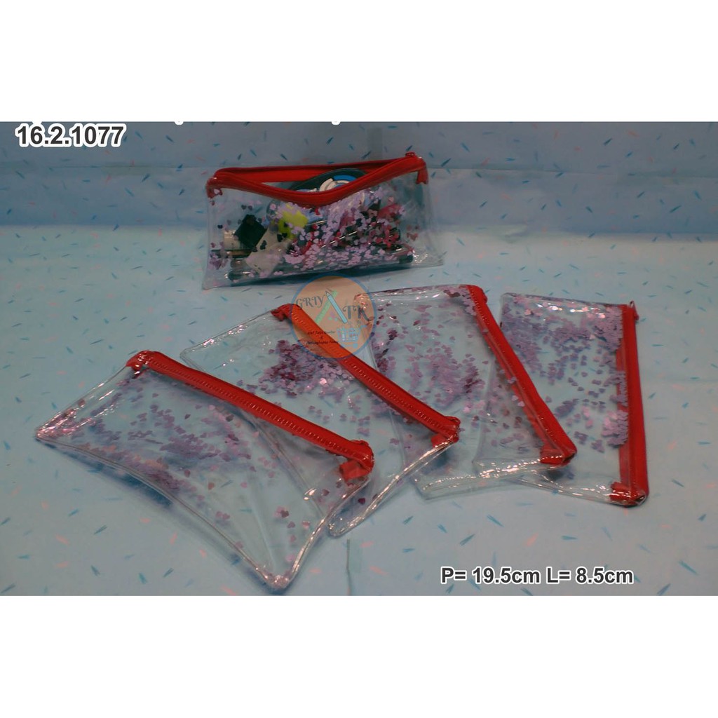 

Softcase Transparans Map Kecil Motif Hati dan Bintang Murah