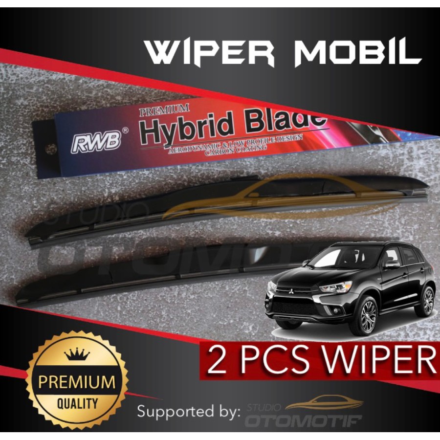 WIPER OUTLANDER HYBRID RWB GRAPHITE / WIPER RWB OUTLANDER HYBRID 2 PCS