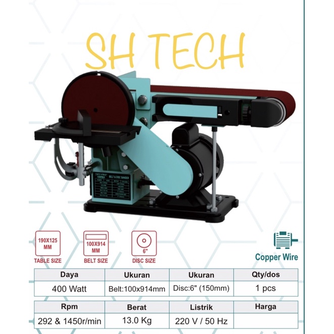 MESIN AMPLAS DUDUK NRT PRO BD 691 HD BELT DISC SANDER KUALITAS TERBAIK