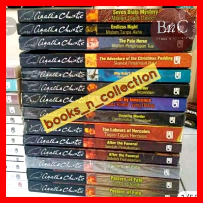 AGATHA CHRISTIE cover lama Novel preloved ORIGINAL