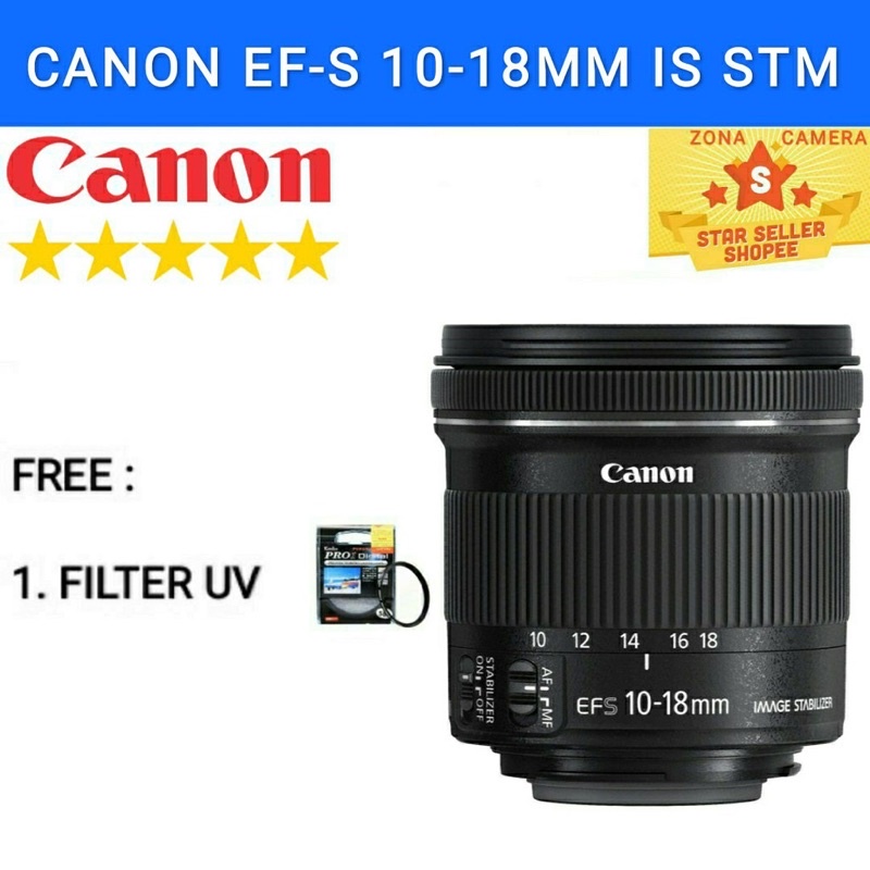 LENSA CANON EF-S 10-18MM IS STM / LENSA CANON 10-18MM IS STM / LENSA WIDE CANON 10-18MM IS STM / LEN