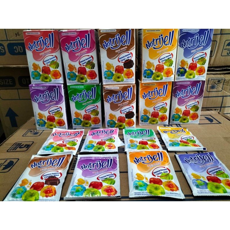 

Nutrijel kemasan 10gr / bubuk agar jelly pudding instan nutrijel