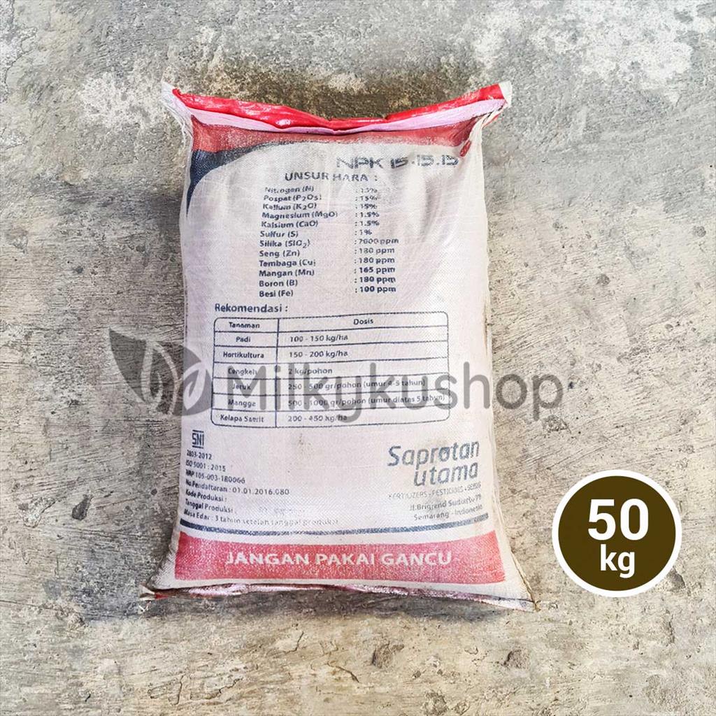 PUPUK PAK TANI NPK 15 15 15 ISI 50KG KEMASAN PABRIK VIA GOSEND GRAB