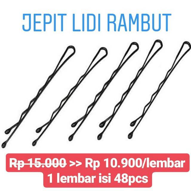 JEPIT LIDI 48pcs/Jepitan lidi/jepitan sanggul/jepitan rambut korea/jepitan anak/jepit rambut murah