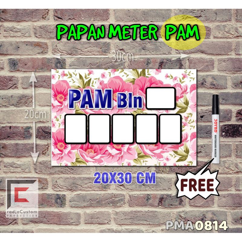 

RadjaCustom Papan Meter Listrik PLN PAM motif Unik - Flower 14