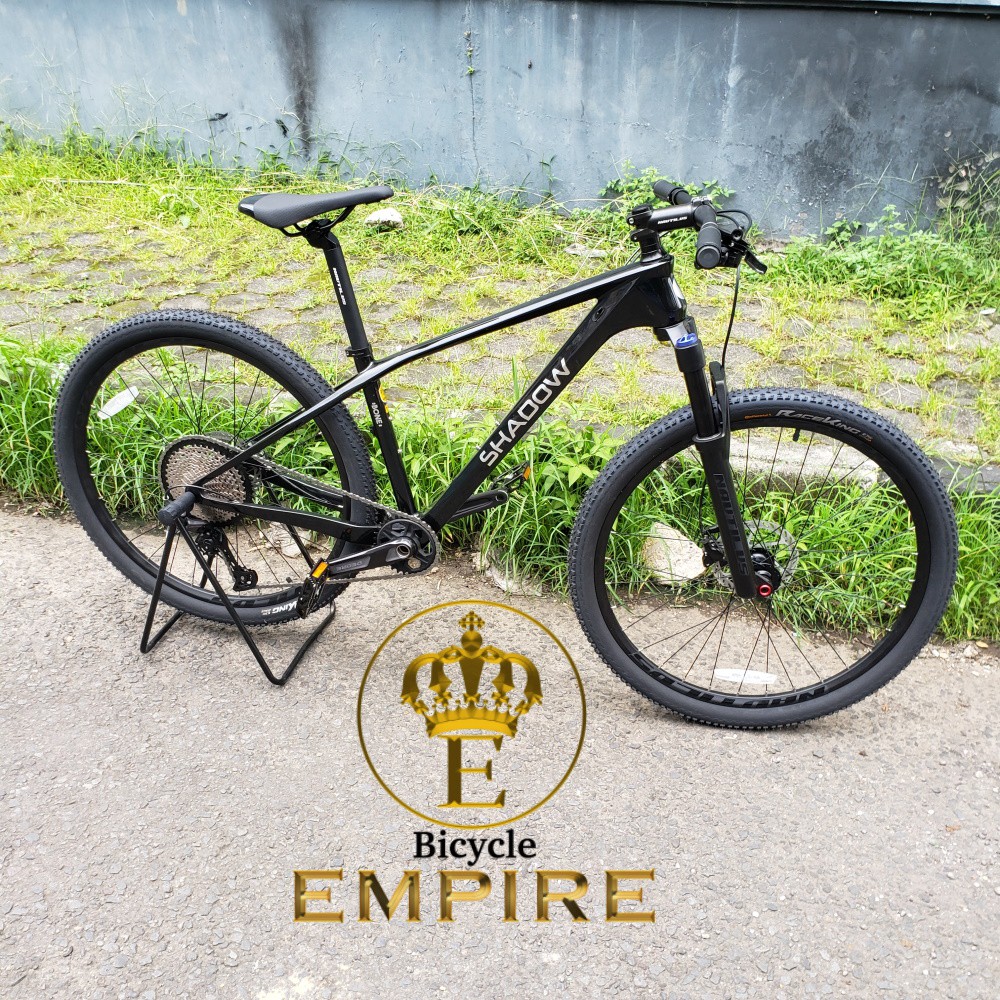 Fullbike Sepeda XC MTB Shadow Bone Carbon 27.5 12 Speed Shimano Deore M6100 Bicycle Empire