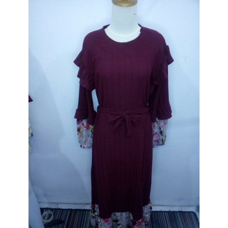 Dress Maxi / Dress rajut kombinasi