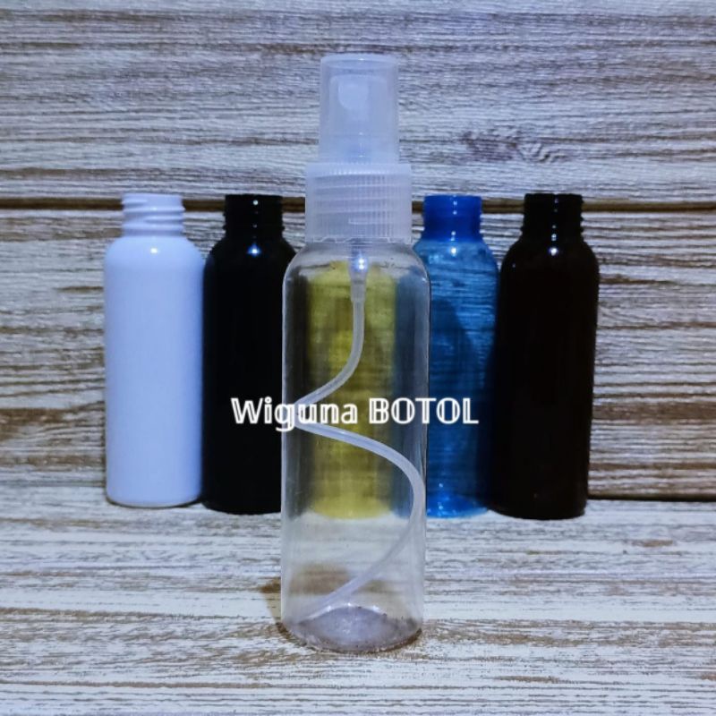 Botol Spray 100ml / Botol 100ml Tutup Spray Natural / Botol Spray 100ml Varian