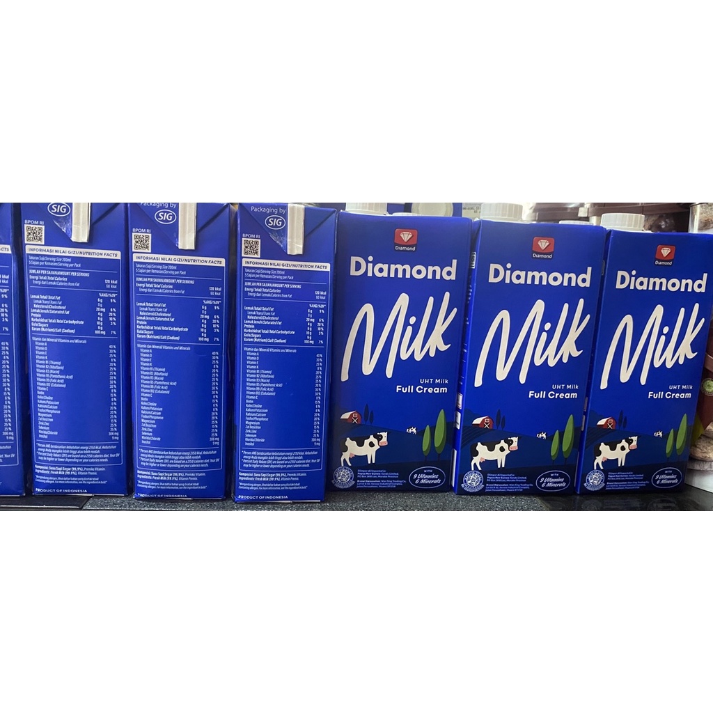

Susu Diamond Full Cream & Coklat 1 Liter UHT (satuan)