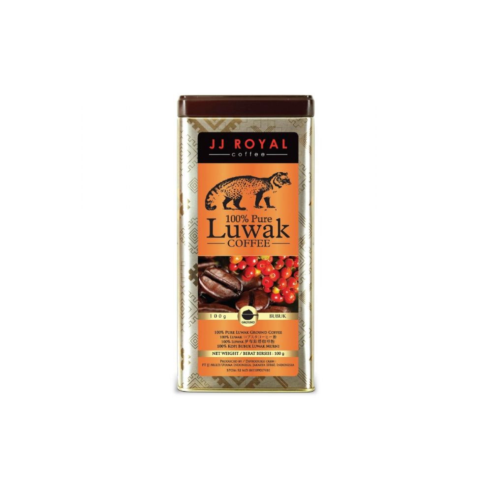 

JJ ROYAL LUWAK ROBUSTA 200GR BUBUK KALENG