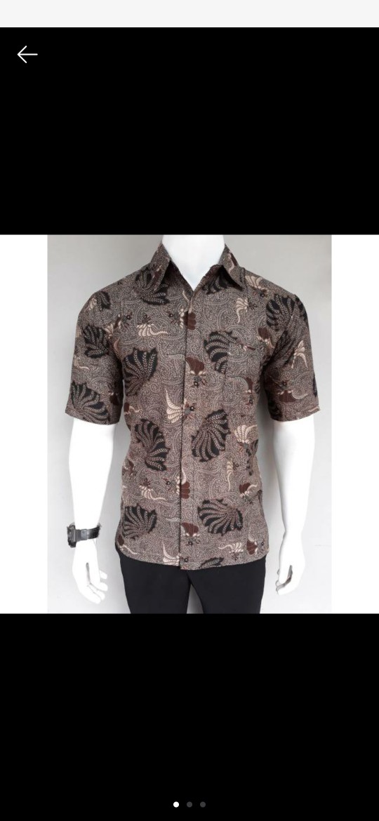 M231 Size M L Xl Xxl Xxxl Bswart Batik Hrb026 Kenongo Hem Batik Kerang Abstrak Kemeja Batik Pria