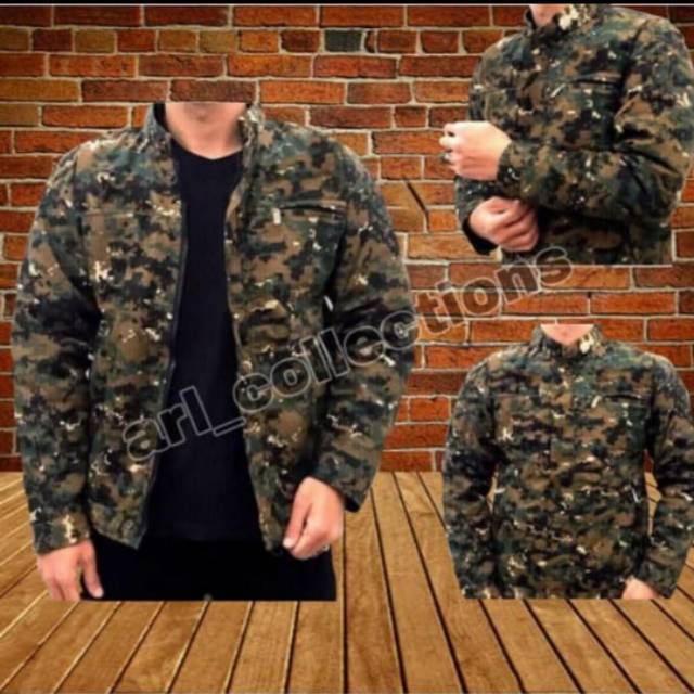 Jaket Loreng Tactical Tebal/Jaket army loreng/Jaket Marpat