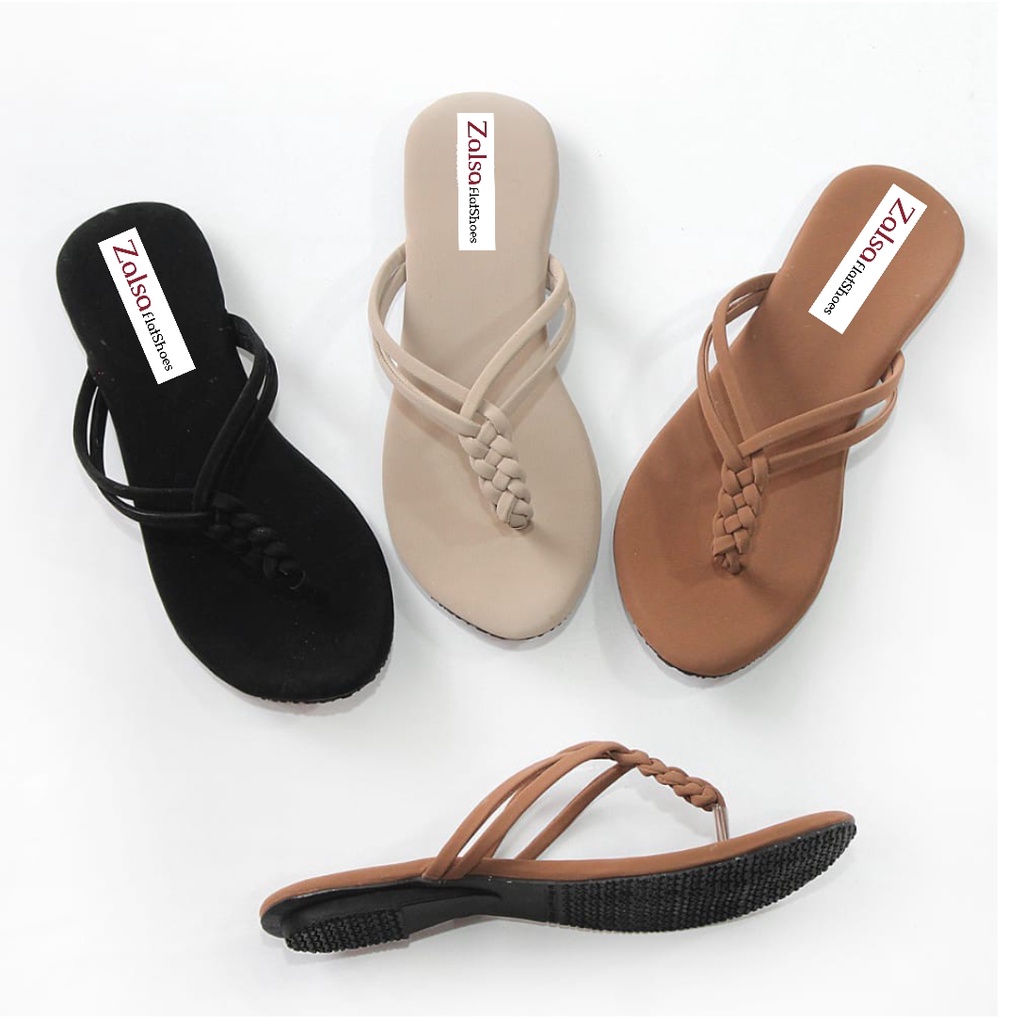 SALE 6.6 Sandal teplek/Flatshoes Wanita ANYAM