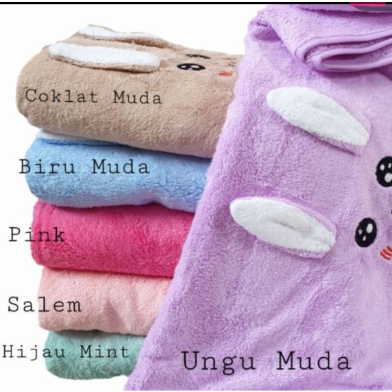 Handuk bayi microfiber animal 50x100cm