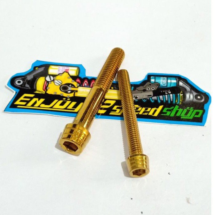 Baut Set Pb Probolt Kerucut Monoblok 4p 4 piston Gold flower