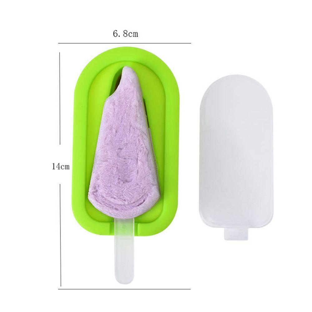 [Elegan] Cetakan Es Krim Silikon Nanas Dengan Tutup Dan Stik Gadget Dapur Buah Ice Pop Maker