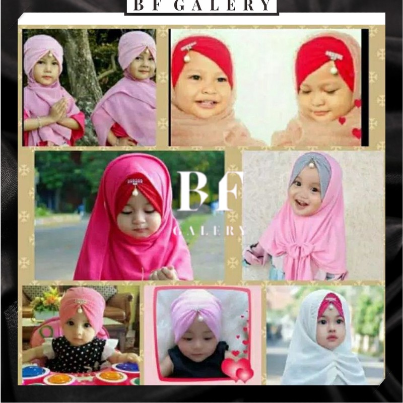 BFA003 Ciput Bandana Rajut Anak Bandul Swaroski Iner Hijab Anak Perempuan JAKARTA BISA COD