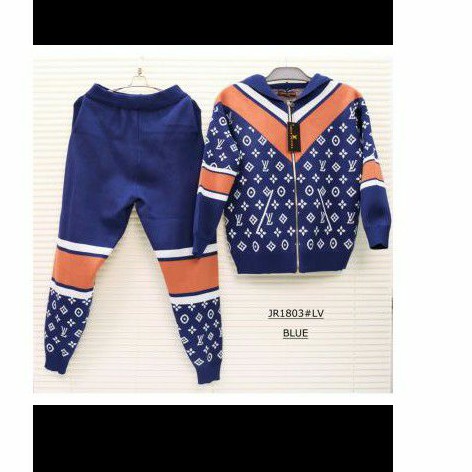 Setelan rajut jaket wanita premium import - LV