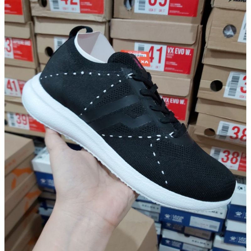 Sepatu sneakers Piero vx Evo w black white original