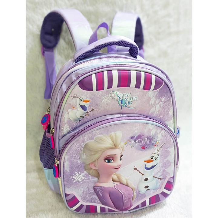 SALE TAS RANSEL ANAK SEKOLAH PEREMPUAN TK KARTUN Kuda Ajaib EMBOS 3Resleting Karet IMPORT ( Sun Gemez Pirang Mite Snow Sweet Gogo Ice Cream 13&quot;  )