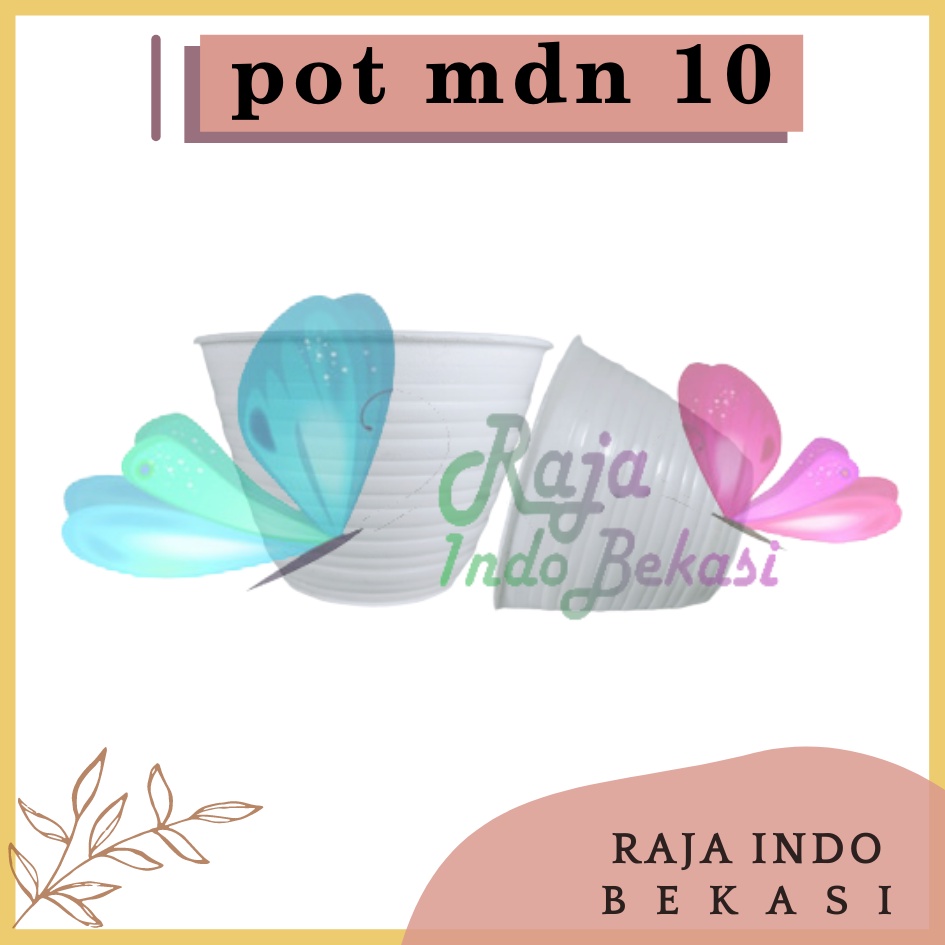 Pot Tawon 10 Cm Putih / Pot Madu 10 / Mdn 10 / Dahlia Plastik 10CM Vas Bunga Tanaman Kaktus