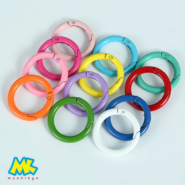 pengait karabiner bulat / Round Carabiner Keychain Bag Buckles Connector