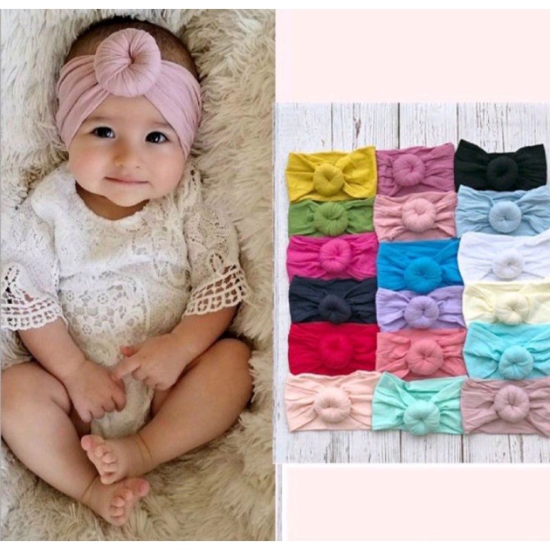 bando donat bandana ciput jilbab turban anak bayi lucu murah