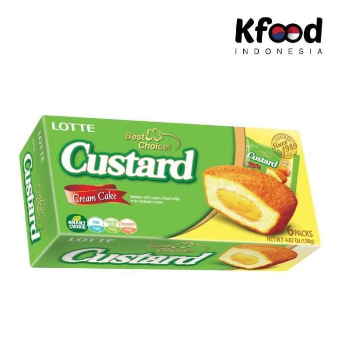 

Lotte Custard Cream Cake Keik Isi Custard Lotte 138grams 1 box isi 6pc