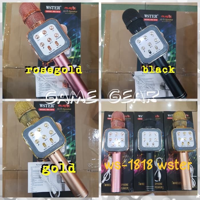 GUA008 Mic portable ws1818 wster / Mic bluetooth ws-1818 wster