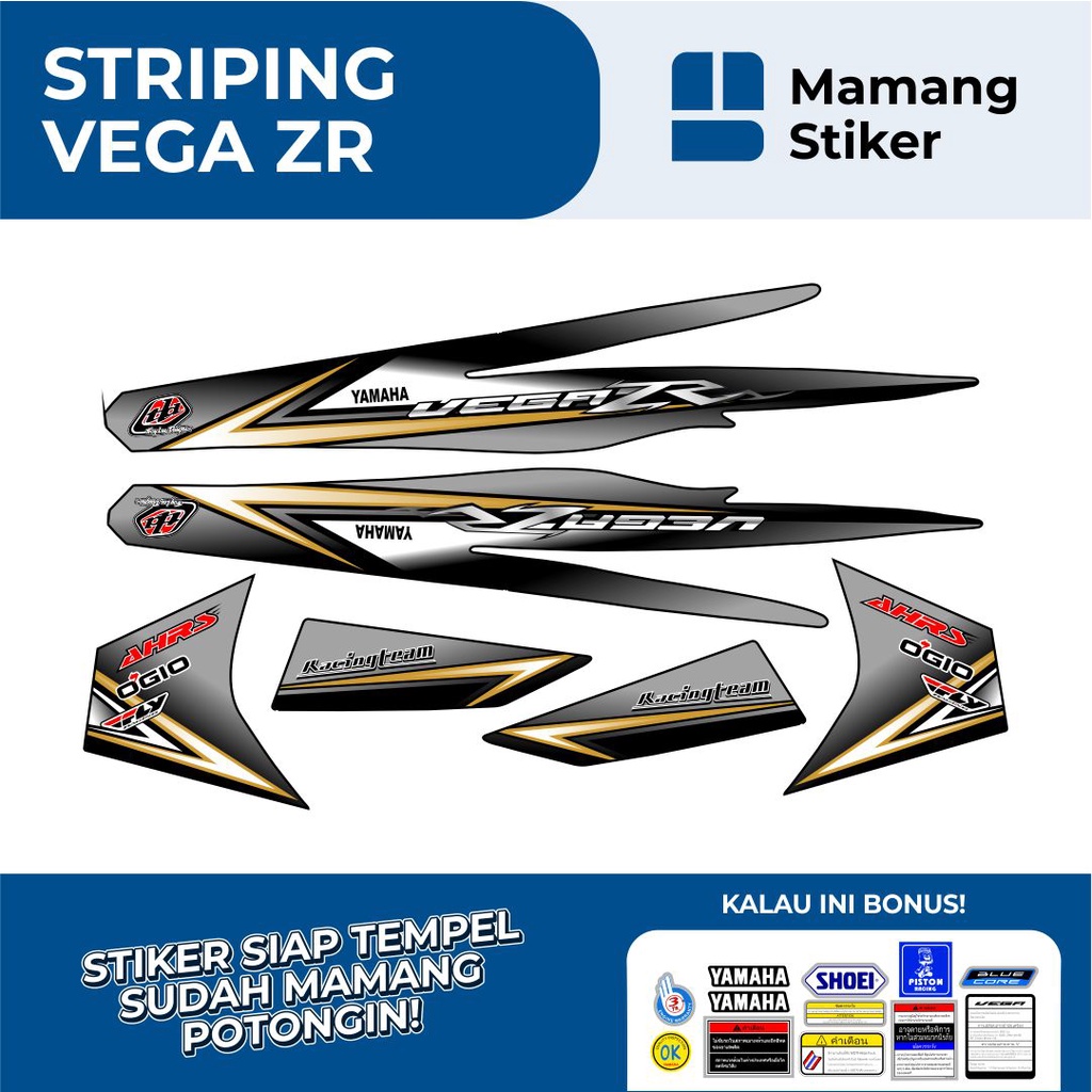 STRIPING VEGA ZR LIST VARIASI 5/STIKER VEGA ZR SIMPEL LIS ROADRACE RC/STICKER VEGA ZR THAILAND THAIL