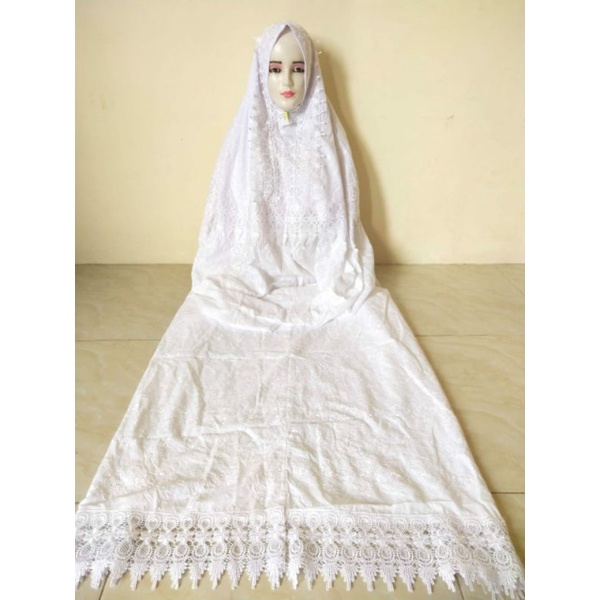 Mukena Terusan Katun Jepang Prada / mukena dewasa / mukena termurah