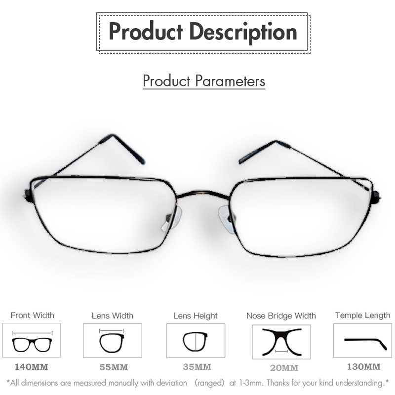 New Design! Kacamata Baca Plus (+) Pria Wanita [Unisex] Uk +0.50 s.d +4.00 Kacamata Plus Frame Kotak Besi Warna Hitam Kacamata Baca Lensa Plus Fashion Terbaru Reading Glasses Kacamata Rabun Dekat Kacamata Murah