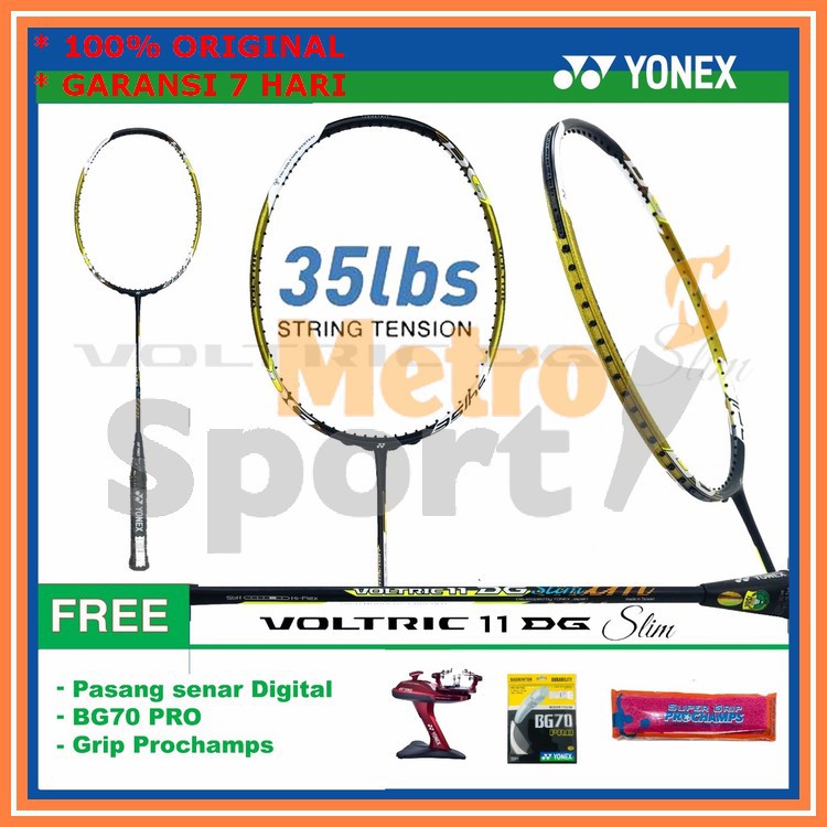 Yonex Voltric 11 Dg Slim Raket Badminton Original